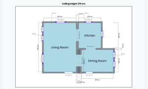 planmetrio.com free floor plan canvas drawing